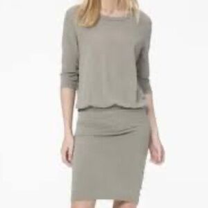 James Perse DARK GRAY Long Sleeve Dress